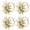 Beige, variant on 4pcs Alloy Napkin Ring,Flower Pattern Serviette Buckle for Home Decor