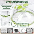 thumbnail image 5 of Flippable Microwave Splatter Cover, 10 Inch Microwave Cover for Food, Clear Microwave Food Cover with Handle and Water Steamer, Home Gifts for House Essentials, Green, 5 of 6