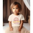 thumbnail image 3 of Young Wild Three Retro Rainbow Adorable 3rd Birthday Shirt for Infant Baby Toddler Girl Third Birthday Outfit Natural Shirt 5-6, 3 of 6
