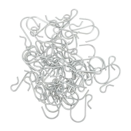 

40pcs Small S Hooks Shelf Clip Type Hooks Multi-functional Hanger for Supermarket