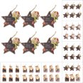 thumbnail image 3 of 6PCS Christmas Hanging Ornament Retro Wood Cartoon Sign Christmas Tree Ornament, 3 of 10