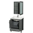thumbnail image 5 of Wyndham Collection WCS141430SWHWQUNSMED Sheffield 30" Free Standing Single Basin Vanity, 5 of 7