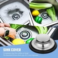 thumbnail image 2 of Shoreew 3 Pcs Sink Filter Stainless Steel Drain Strainer Set Wear-Resistant Sink Drain Cover Mesh Sink Stopper with Plug Debris Collector for Kitchen, 2 of 7