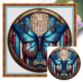 thumbnail image 1 of Hilo Algodón Ecológico Bordado Punto Cruz Mariposa Impreso 11CT 40x40cm, 1 of 9