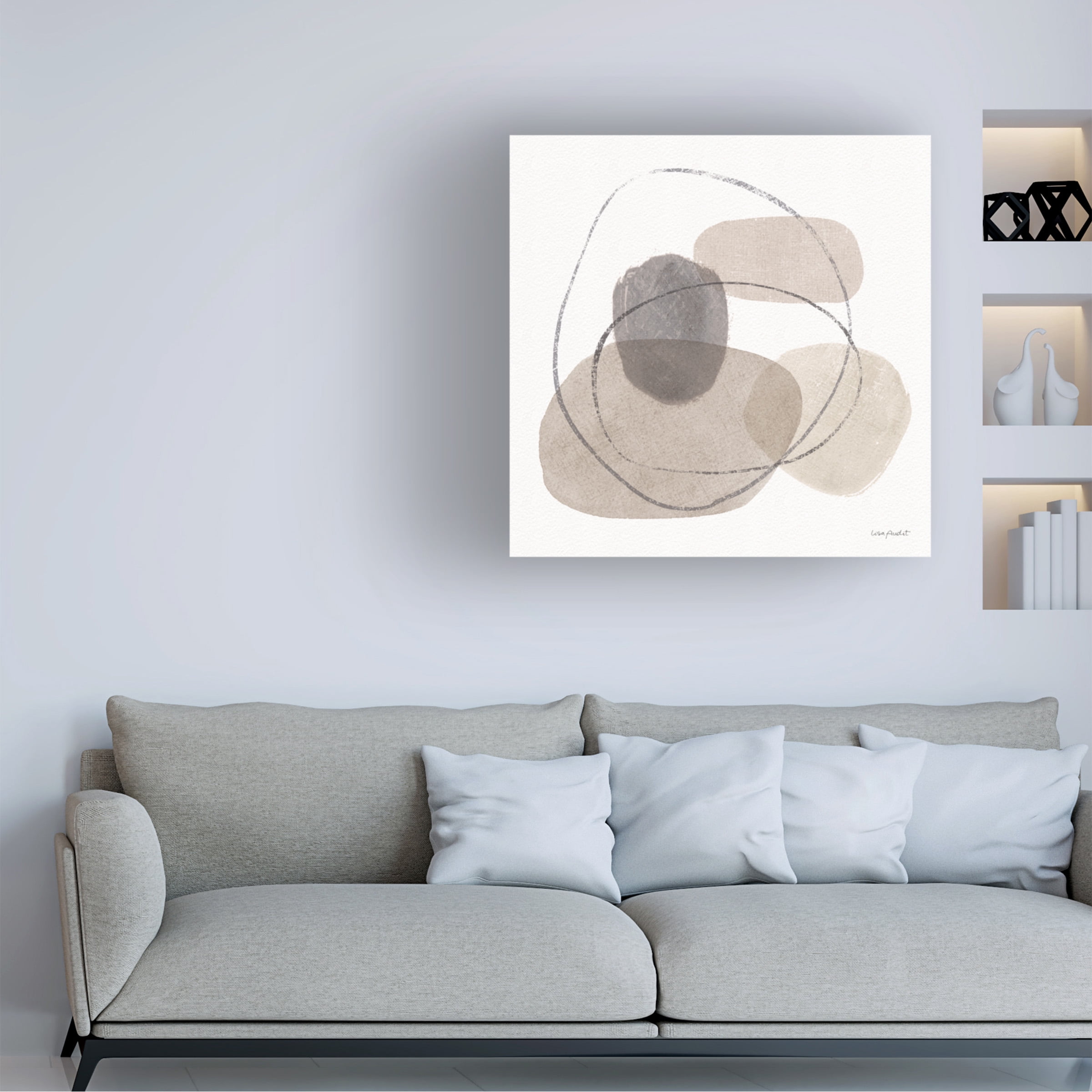 Lisa Audit 'Think Neutral 07' Canvas Art