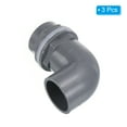 thumbnail image 3 of Uxcell Elbow Water Tank Pipe Connector, Coupling Fitting Adapter Gray 40mm 3, 3 of 4