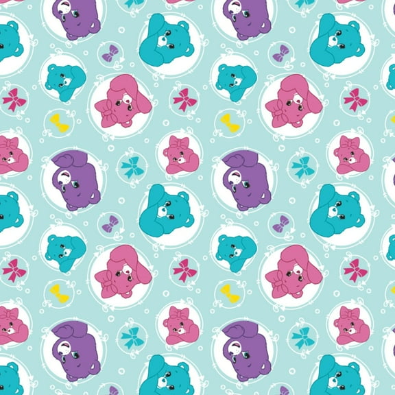 Care Bears Sparkle and Shine Arrows in Blue 100% Cotton Fabric Sold by the Yard