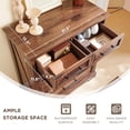 thumbnail image 2 of ACCOHOHO Farmhouse 5 Drawer Dresser, 32 " Storage Cabinet for Bedroom,  Chest of Drawers Wood Organizer for Living Room, Brown, 2 of 6