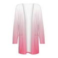 thumbnail image 5 of WXLWZYWL Long Cardigans Sweaters for Women 2024 Fall Lightweight Trendy Casual Comfy Open Front Hooded Gradient Cardigans with Pocket, 5 of 5