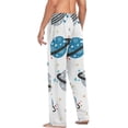 thumbnail image 6 of Colorful Planets Ghost Pajama Pants, Men's Lounge Pants Light with Drawstring and Pockets, Christmas New Year Birthday Father's Day Gifts, 6 of 7