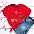 thumbnail image 5 of Erwazi Valentines T-Shirt Print Graphic Tees Cute Heart Shirts Casual Short Sleeve Crewneck Tee Top, 5 of 5