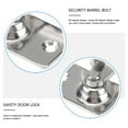 thumbnail image 2 of OUNONA 1Pc Stainless Steel Door Latch with 90 Degree Design for Indoor and Outdoor Security, 2 of 5