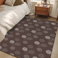 thumbnail image 4 of Area Rugs for Living Room 4x6 Ft, Brown Daisy Non Slip Area Rugs for Kitchen Bedroom Entryway, Modern Farmhouse Chrysanthemum Floral Washable Carpet Runner Rug Floor Mats for Bedroom Home Decor, 4 of 8