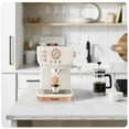 thumbnail image 4 of AEOMJK semi-automatic espresso machine, one-button operation, temperature display, with steam milk frother, 1.5L water tank, can make espresso, latte, cappuccino, 4 of 6