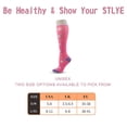 thumbnail image 2 of 3 Pairs Compression Socks for Women & Men Sport Socks for Running, Athletic, Cycling (L-XL/8-11), 2 of 6