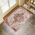 thumbnail image 4 of Bohemian Orange Ethnic Patterned Carpet Welcome Doormat for Indoor/Outdoor Entrance Bohemian Orange Ethnic Patterned Carpet Decoration Door Mat Kitchen Door Mat Bedroom Doormat 17x30 Inch, 4 of 6