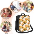 thumbnail image 5 of Pofeuu Sunflower 5 Print Lunch Bag Women Insulated Lunch Box Reusable Leakproof Large Spacious Cooler Tote for Women Men, 5 of 7