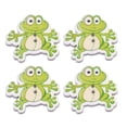 thumbnail image 3 of Miangastore 2 Pack 100pcs Wooden Sewing Cartoon Buttons DIY Animal Buttons Childrens Manual Button Mosaic Buttons (Green), 3 of 9