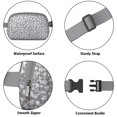 thumbnail image 5 of Gray Christmas Snowflake Pattern Cute Fanny Packs for Women,Travel Waterproof Crossbody Fanny Bags Waist Purse for Women Anti Theft Adjustable Strap for Running Travel Cycling, 5 of 6