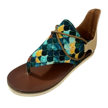 brown t strap flat sandals