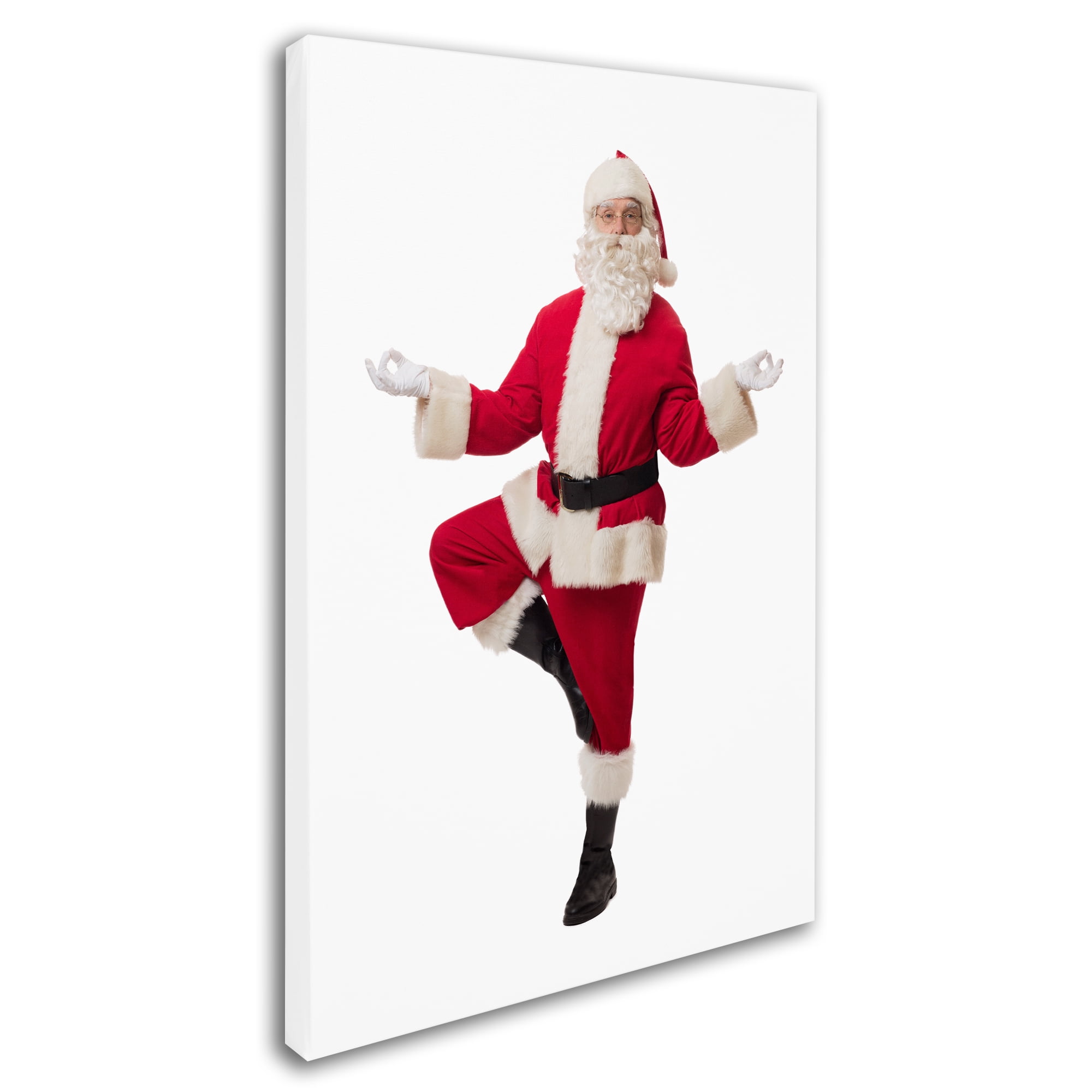 Trademark Fine Art 'Santa-yoga-14013' Canvas Art by Ed Wheeler