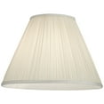 thumbnail image 3 of Springcrest Beige Mushroom Pleated Medium Empire Lamp Shade 7" Top x 16" Bottom x 12" Slant x 11.25" High (Spider) Replacement with Harp and Finial, 3 of 6