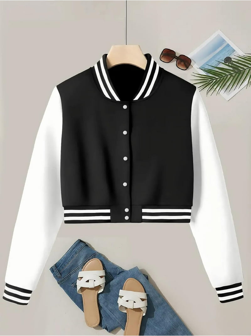 Women's Hip Hop Baseball Jacket Oversize Hoodie Bomber Jacket T-Pain Style  Big Size for Ladies - Walmart.com, image size:800x1067