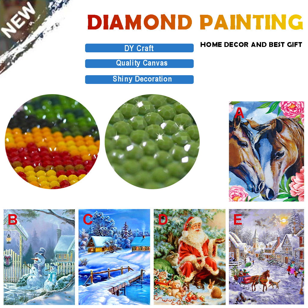 5D DIY Diamond Painting by Number Kits Bride Rhinestone Pasted Cross Stitch Embroidery Arts Craft for Kids Adults 