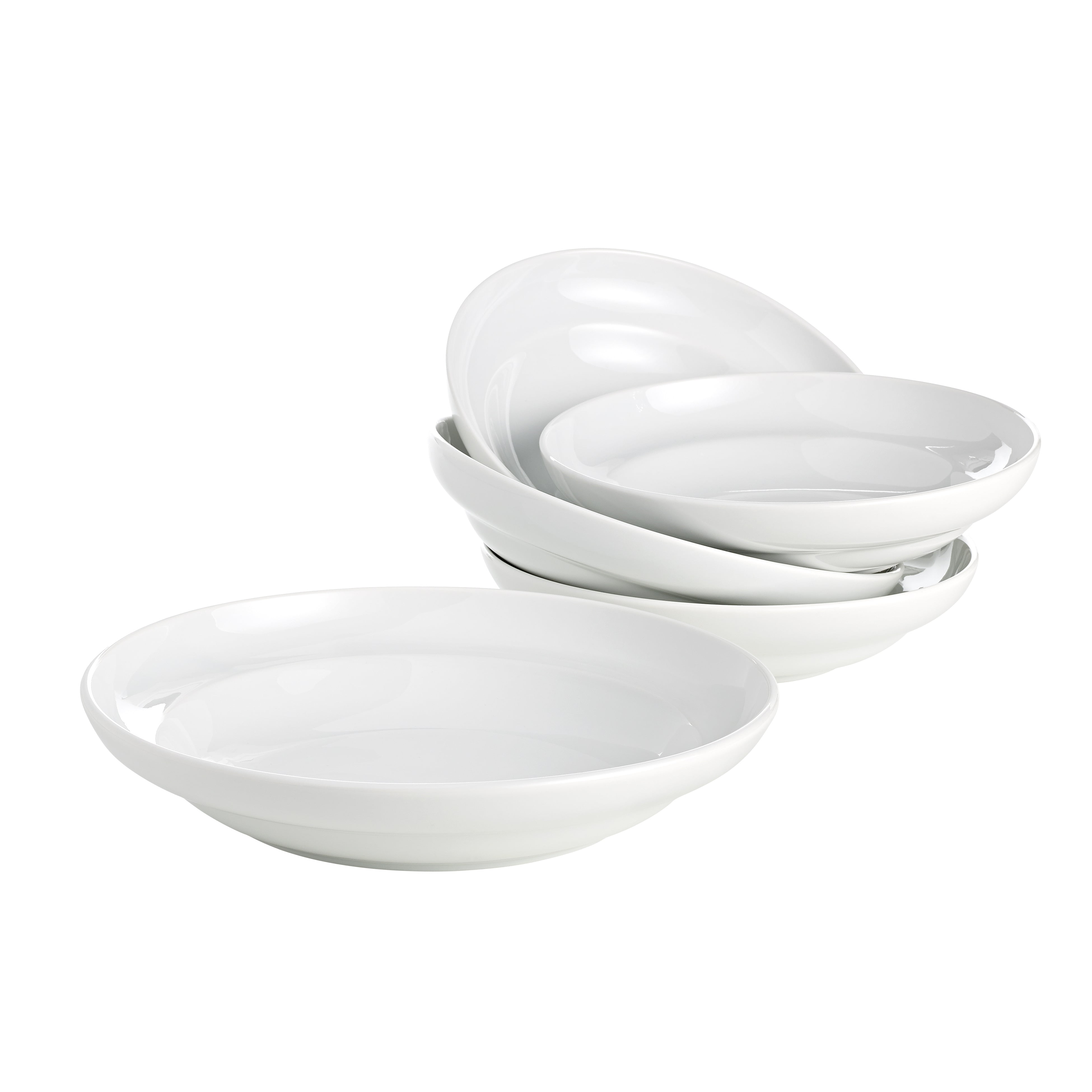 Over and Back 5 Piece White Al Dente Pasta Bowls