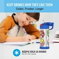 thumbnail image 4 of Thermos Kids Stainless Steel Funtainer Water Bottle with Straw, Dishwasher Safe, Leak Proof, Super Mario, 14 oz, 4 of 11