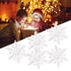 thumbnail image 4 of Accesorio de decoración, 12 piezas de adornos de copos de nieve, adornos decorativos de copos de nieve, alta capacidad, 4 of 7