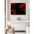 thumbnail image 6 of Red Rose Wall Art for Living Room,Canvas Picture Wall Decor for Bathroom Bedroom,Vintage Abstract Garden Flower Floral Black Painting Artwork for Office Kitchen Hallway Dining Room Home Decor 16"x20", 6 of 8