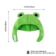 thumbnail image 2 of Gorro de peluche con orejas de invierno, bufanda, gorro de esquí, tocado completo, disfraz de cosplay para fiesta, color verde, 2 of 5