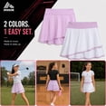 thumbnail image 7 of RBX Girls' Active Skirt - 2 Pack Pleated Athletic Performance Scooter Skort (7-16), 7 of 7