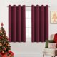thumbnail image 1 of Cortinas H.VERSAILTEX Christmas Blackout 132 x 114 cm, color burdeos, 1 of 8