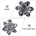 thumbnail image 4 of 2pcs Mini Jaw Clips Vintage Hair Claws Metal Rhinestone Claw Hair Clips Crystal Flower Hair Clip Non Slip Hair Barrette for Women Girls, Blue, 4 of 5