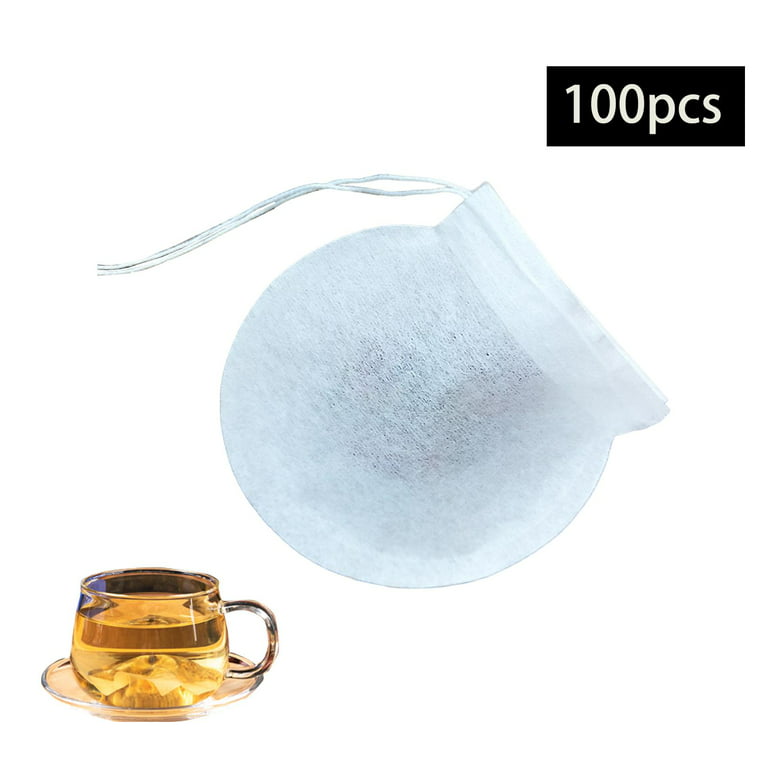 Tea Filter Bags, 50 Pack Housim Reusable Cotton Tea Bags Empty Unbleached  Strainer Filter Bags ECO Friendly Tea/Herb Brew Bags Loose Leaf Tea Infuser