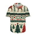 thumbnail image 4 of Awdenio Mens Shirts Christmas Hawaiian Shirt for Men Short Sleeve Button Down Plaid Santa Vacation Dress Shirts,Size 4XL, 4 of 5