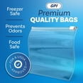 thumbnail image 3 of 1000 Count - Slider Zip Quart Food Storage Bags, 8" x 7" 3 Mil Heavy Duty, Strong & Durable For Freezer Storage, For Sandwiches, Snacks & More. GPI, 3 of 14