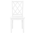 thumbnail image 3 of Linon Chaise Latérale Nico Design à Dossier en Treillis en Bois Fini Blanc Clair, 3 of 12