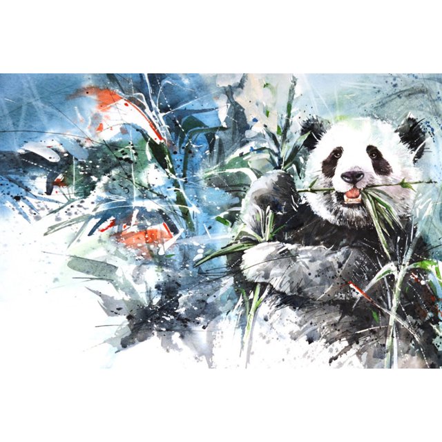 Lukisan Berlian Bor (DE4202) 5D DIY Kit Kerajinan Bordir Panda Penuh Dekorasi (C1204) 50x70cm Hugtrwg Para estrenar