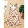 thumbnail image 4 of Hirigin Toddler Baby Girl Football Outfit Bell-Bottom Jumpsuit Romper Bibs Overalls Playsuit Suspender Flare Pants Outfit, 4 of 8