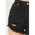 thumbnail image 5 of Women's Summer Casual Sexy Cute Denim Jean Shorts Pants - High Rise Ripped Frayed Raw Hem Denim Shorts LT6764PM, 5 of 6