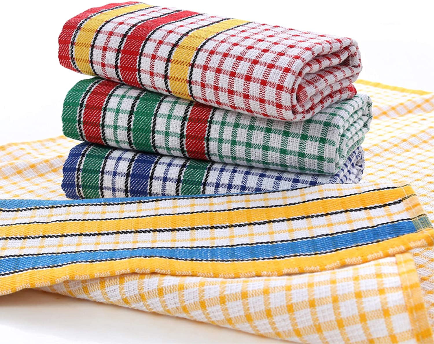 6-Pack Dish Cloths: 16 x 25 inch Cotton Kitchen Towels and Dishcloths Set - Boyd