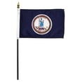thumbnail image 2 of Online Stores Virginia Stick Flag 4in x 6in - 12 Pack, 2 of 4