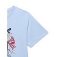 thumbnail image 3 of Wonder Nation Girls Americana Bows Graphic Tee with Short Sleeves, Sizes 4-18, 3 of 3