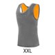 thumbnail image 2 of Jumpingount Chaleco de poliéster para hombre, ropa interior plegable, reutilizable, lavable, de cuello redondo, de moda, de Color sólido, de Ropa interior Gris oscuro 2XL, 2 of 6