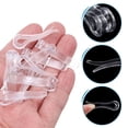 thumbnail image 4 of Clips de cocodrilo de plástico duraderos de 200 piezas, 1.54" claros en forma de U, 4 of 6