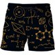 thumbnail image 1 of Bañador de verano para hombre, pantalones cortos de playa de secado rápido, fórmula matemáticas, tabla de surf Fivean unisex, 1 of 2