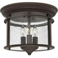 thumbnail image 2 of Hinkley 3473OB Gentry 3-Light LED 9.5" Flush Mount Ceiling Fixture Olde Bronze, 2 of 2